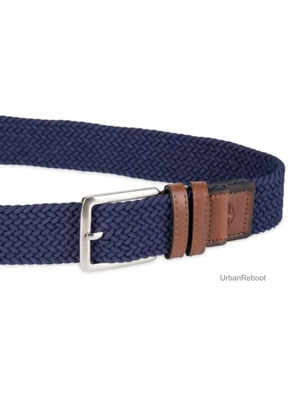 Men's Stretch Fabric Braided Belt Fully Adjustable